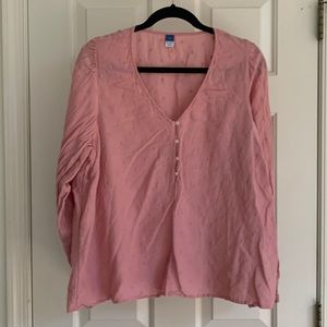 Pink cotton long sleeve